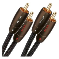 AUDIOQUEST BIGSUR01R Cable de Audio RCA-RCA - Modelo de Alta Calidad para Excelente Sonido - Conectores de Cobre Libre de Oxígeno (OFC) y Protección contra Ruido Electromagnético