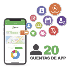 ZKTECO Licencia para realizar checadas de asistencia desde Smartphone (APP) con envío de fotografía y ubicación por GPS / Compatible con BIOTIMEPRO / Licencia para 20 usuarios MOD: BIOTIMEAPP20