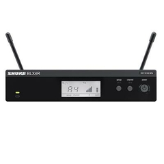Shure BLX14R/W85-K12 Sistema Inalámbrico con Micrófono de Solapa Receptor para Rack - Micrófono de Solapa W85 - Recomendado para Eventos en Vivo y Presentaciones en internet
