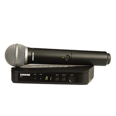 Shure BLX24/PG58-J11 Sistema Inalámbrico con Micrófono de Mano - Ideal para Presentaciones y Conferencias - comprar en línea