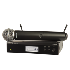BLX24R/SM58-J11 Shure Sistema inalámbrico de mano receptor para rack - Micrófono de alta calidad, ideal para presentaciones y eventos en vivo