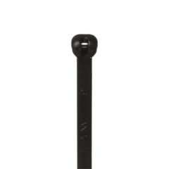 PANDUIT Cincho de Nylon 6.6 Dome-Top®, Con Lengüeta de Bloqueo de Acero Inoxidable, 203 mm de largo, Color Negro, Exterior Resistente a Rayos UV, Paquete de 100pz MOD: BT2S-C0