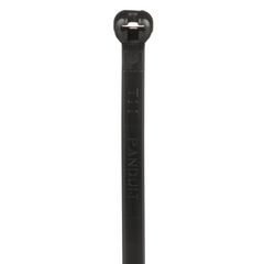 PANDUIT Cincho de Nylon 6.6 Dome-Top®, Con Lengüeta de Bloqueo de Acero Inoxidable, 203 mm de largo, Color Negro, Exterior Resistente a Rayos UV, Paquete de 1000pz MOD: BT2S-M0