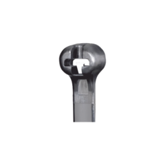 PANDUIT Cincho de Nylon 6.6 Dome-Top®, Con Lengüeta de Bloqueo de Acero Inoxidable, 620 mm largo x 7mm ancho, Color Negro, Exterior Resistente a Rayos UV, Paquete de 100pz BT7LH-C0