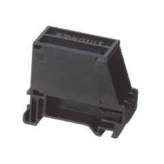 PANDUIT Adaptador de 1 Puerto, Para Conectores Tipo Mini-Com, Blindado, Montaje en Riel Din Estándar de 35mm, Color Negro MOD: CADIN1BL-S
