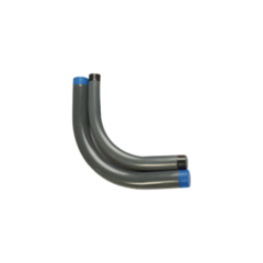 RAWELT Codo Conduit Rígido de Aluminio de 1/2" (13 mm) / Recubierto de PVC / Interior de Uretano. CAL-13-PC