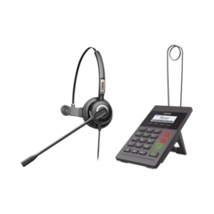 FANVIL Kit Fanvil para Call Center incluye teléfono IP X2CP Y diadema HT201 y fuente de alimentación. MOD: CALLCENTER-KIT-X2CP