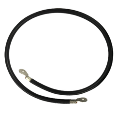 EPCOM POWERLINE Cable para Baterías, 1 m, Negro, Calibre 2 AWG con Terminales de Ojo en Ambos Extremos MOD: CBL-AWG2-1B