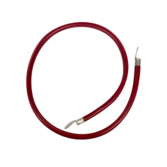 EPCOM POWERLINE Cable para Baterías 1 m, Rojo, Calibre 2 AWG con Terminales de Ojo en Ambos Extremos MOD: CBL-AWG2-1R