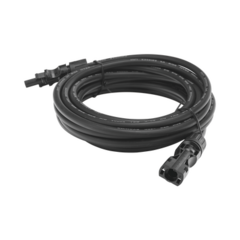 EPCOM POWERLINE Cable Fotovoltaico 2.5 m, Negro, Calibre 10 AWG con Terminales MC4 en Ambos Extremos CBLMC42P5MBLK1