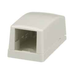 PANDUIT Caja de Montaje en Superficie, Para 1 Módulo Mini-Com, Color Blanco Mate MOD: CBX1IW-A