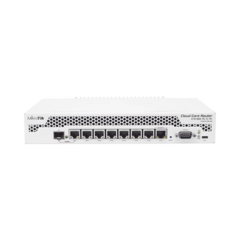 MIKROTIK Cloud Core Router, CPU 9 Núcleos, 7 Puertos Gigabit Ethernet, 1 Combo TP/SFP, 1 GB Memoria, Enfriamiento Pasivo MOD: CCR1009-7G-1C-PC
