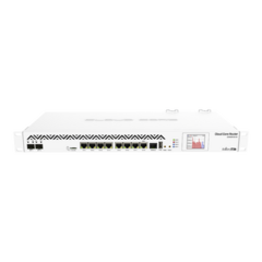 MIKROTIK () Cloud Core Router, CPU 36 Nucleos, 8 puertos Gigabit Ethernet, 2 puertos SFP+ y 8 GB Memoria MOD: CCR1036-8G-2S+EM
