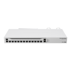MIKROTIK () Cloud Core Router 12 puertos 10G SFP+, 2 25G SFP28, Fuente Redundante MOD: CCR2004-1G-12S+2XS