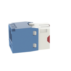 PANDUIT Conector Jack RJ45 Estilo TG, Mini-Com, Categoría 5e, de 8 posiciones y 8 cables, Color Azul MOD: CJ5E88TGBU