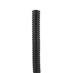 PANDUIT Tubo Corrugado Abierto para Protección de Cables, .25in (6.4 mm) de Diámetro, 30.5 m de Largo, Color Negro MOD: CLT25F-C20