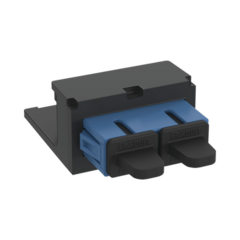 PANDUIT Módulo Acoplador SC Duplex, para Fibra Óptica Monomodo OS1/OS2, Tipo Mini-Com, Color Azul MOD: CMDBUSCZBL