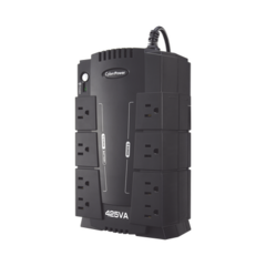 CYBERPOWER UPS de 425 VA/255 W, Topología Standby, Entrada 120 Vca NEMA 5-15P, Tipo Gabinete Compacto, Con 8 Tomas NEMA 5-15R MOD: CP425SLG