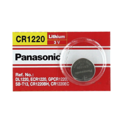 PANASONIC Batería de Litio tipo Moneda 3V @ 35mAh / Recomendado para DVR´s epcom y HIKVISION (No Recargable) MOD: CR1220