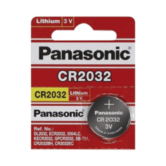 PANASONIC Batería de litio de 3 V a 225 mAh ( Batería no recargable ) CR2032