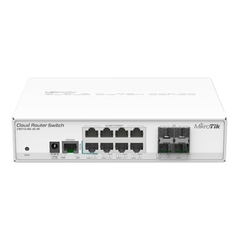 MIKROTIK Cloud Switch Router 8 Puertos Gigabit Ethernet y 4 Puertos SFP, throughput 975 kpps MOD: CRS112-8G-4S-IN