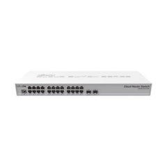 MIKROTIK Switch Sistema Operativo Dual 24 Puertos Gigabit Ethernet y 2 Puertos SFP+ MOD: CRS326-24G-2S+RM