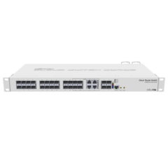 MIKROTIK () Cloud Router Switch Administrable L3, 4 puertos combo TP/SFP, 20 Puertos SFP, 4 Puertos SFP+ MOD: CRS328-4C-20S-4S+RM