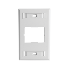 SIEMON Placa de Pared CT, Para un Acoplador, Color Blanco MOD: CT2-FP-02