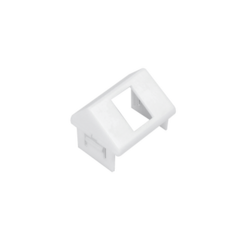 SIEMON Adaptador para Placa de Pared CT, de una salida, Angulado, color blanco CTE-MXA-01-02