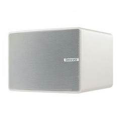 ONKYO D-PS100(W) ONKYO Par de Altavoces para Sonido Ambiental Color Blanco - Potencia de Salida de 60 W RMS, Diseño Compacto y Elegante - Excelente Calidad de Sonido
