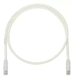 Cable de Parcheo UTP, Cat6A, 26 AWG, CM, Color Blanco Mate, 10ft MOD: UTP6ASD10