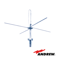ANDREW / COMMSCOPE Antena Base UHF, con Plano de Tierra, Rango de Frecuencia 450 - 470 MHz. MOD: DB201-P