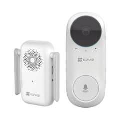 EZVIZ Timbre Wi-Fi (Doorbell) de Batería Recargable / Libre de Cables / Llamada a la App / Incluye Timbre Para Interior Con Timbres Seleccionables / Ranura para Memoria / Uso Interior MOD: DB2C