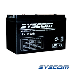 SYSCOM Acumulador 12 Vcc, 110 Ah., Tecnología AGM. MOD: ASBP-110A