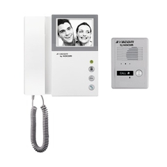 KOCOM Kit de TV portero con auricular, monitor blanco y negro 4", memoria opcional KVR300 MOD: KVM-301
