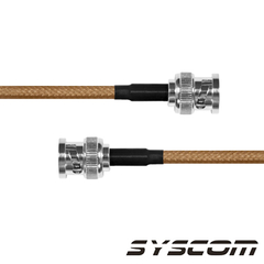 EPCOM INDUSTRIAL Jumper con Cable RG-142/U de 60 cm, con Conectores BNC Macho a BNC Macho. MOD: SBNC-142-BNC-60