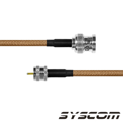 EPCOM INDUSTRIAL Cable RG142 con conectores BNC MACHO/MINI UHF MACHO. MOD: SBNC-142-MIN-30