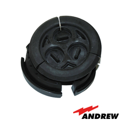 ANDREW / COMMSCOPE Bota pasamuro de 4". Incluye 3 orificios para cable coaxial de 7/8" MOD: SEC-378