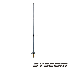 SYSCOM Antena base VHF, omnidireccional, rango de frecuencia 135 - 174 MHz MOD: SJ-3