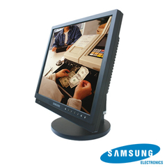 Hanwha Techwin Wisenet Monitor Profesional LCD de 17", Resolución 1280X1024p, Entradas de Video BNC / VGA / S-VIDEO. SMT-1722