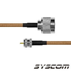 EPCOM INDUSTRIAL Cable RG142, con conectores N Macho / MINI UHF Macho. MOD: SN-142-MIN-60