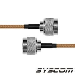 EPCOM INDUSTRIAL Cable Coaxial RG-142/U de 30 cms, con conectores N Macho a N Macho. MOD: SN-142-N-30