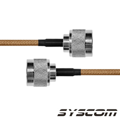 EPCOM INDUSTRIAL Cable Coaxial RG-142/U de 60 cm. para 50 Ohm, con Conectores N Macho a N Macho. MOD: SN-142-N-60