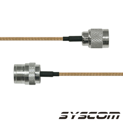 EPCOM INDUSTRIAL Cable RG142, con conectores N Hembra en un extremo y en el otro TNC Macho Inverso. MOD: SNH-142-TNCI-60