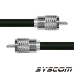 EPCOM INDUSTRIAL Cable Coaxial RG-214/U de 60 cm, con conectores UHF Macho a UHF Macho (PL-259). SUHF-214-UHF-60