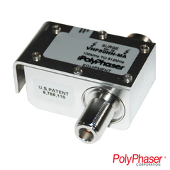 POLYPHASER Protector Coaxial RD de Banda Ancha para Combinadores de 100 a 512 MHz Con Conector N Macho a la Antena. MOD: VHF50HN-MA