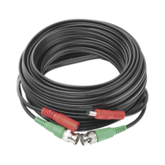 EPCOM POWERLINE Cable coaxial ( BNC RG59 ) + Alimentación / SIAMÉS / 10 Metros / Aleación Cobre + Aluminio CCA / Para Cámaras 4K / Uso interior y exterior DIY-10M-4K