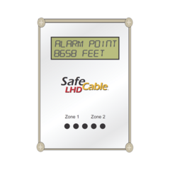 SAFE FIRE DETECTION INC. Módulo Localizador de Distancia de Doble Zona para Cable Detector de Calor DLM-Z2