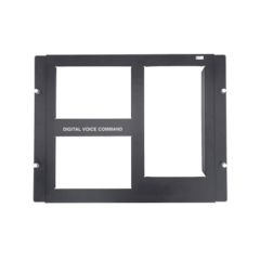 NOTIFIER Placa de 2 Fila para DVC / Compatible con Gabinetes Serie CAB-4 de NOTIFIER / Color Negro MOD: DPA-2B