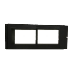 NOTIFIER Placa de Revestimiento para Anunciador Gráfico NCD / se Instala en la Primer Fila de Gabinetes Serie CAB-4 de NOTIFIER / Color Negro DP-GDIS1